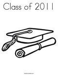 Class of 2011 Coloring Page