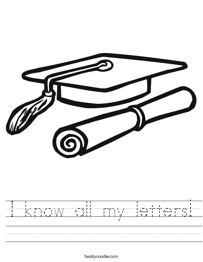 I know all my letters! Worksheet