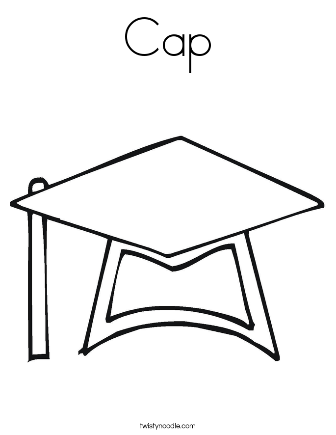 Cap Coloring Page