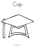Cap Coloring Page
