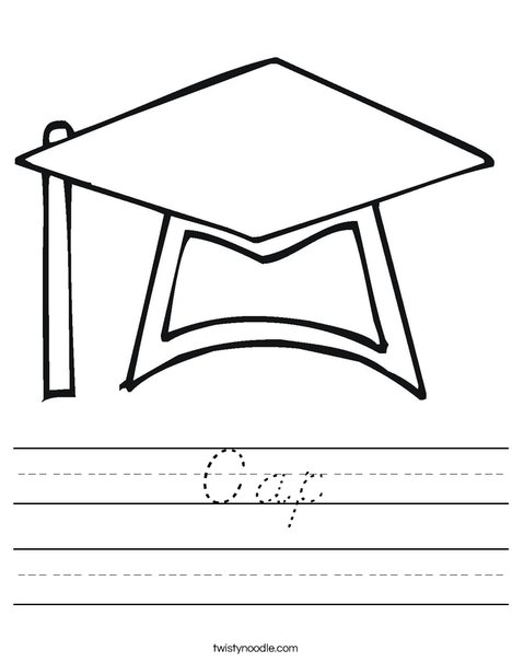 Graduation Cap Worksheet