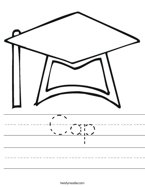 Graduation Cap Worksheet