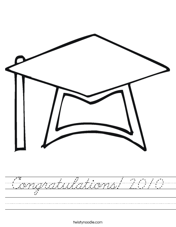 Congratulations! 2010 Worksheet