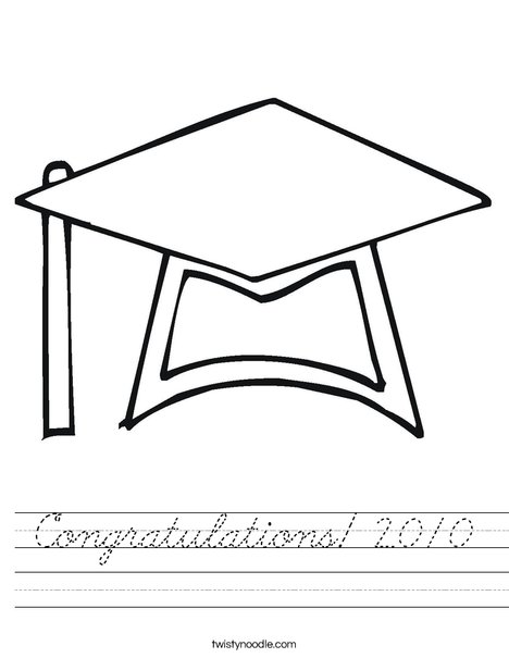 Graduation Cap Worksheet