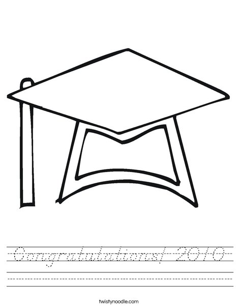 Graduation Cap Worksheet