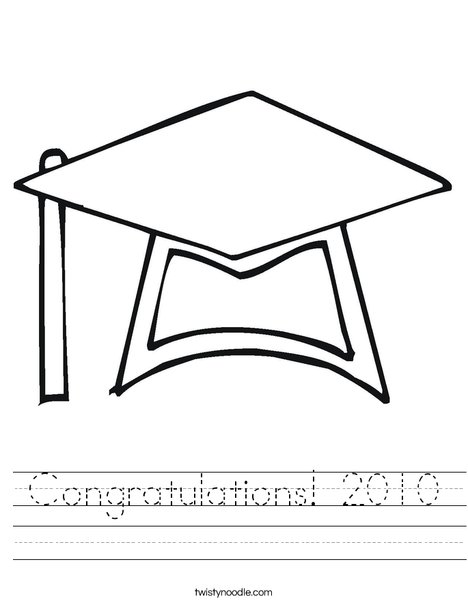 Graduation Cap Worksheet