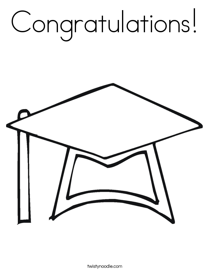 Congratulations! Coloring Page