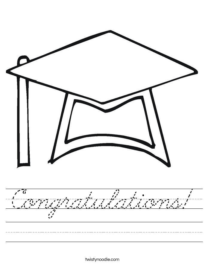 Congratulations! Worksheet