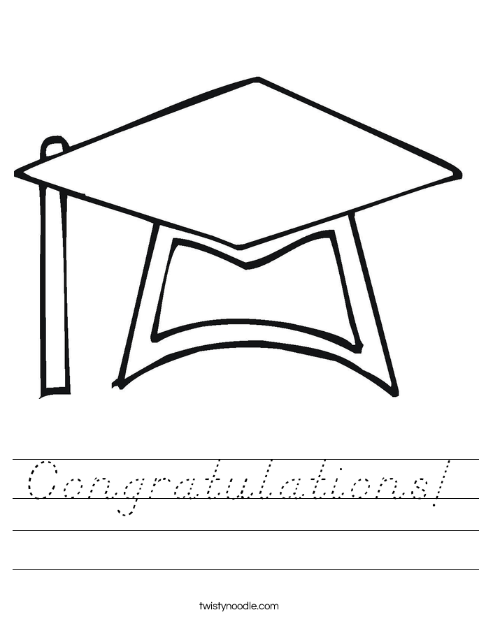 Congratulations! Worksheet