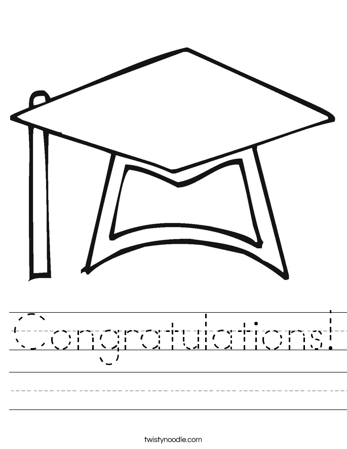 Congratulations! Worksheet