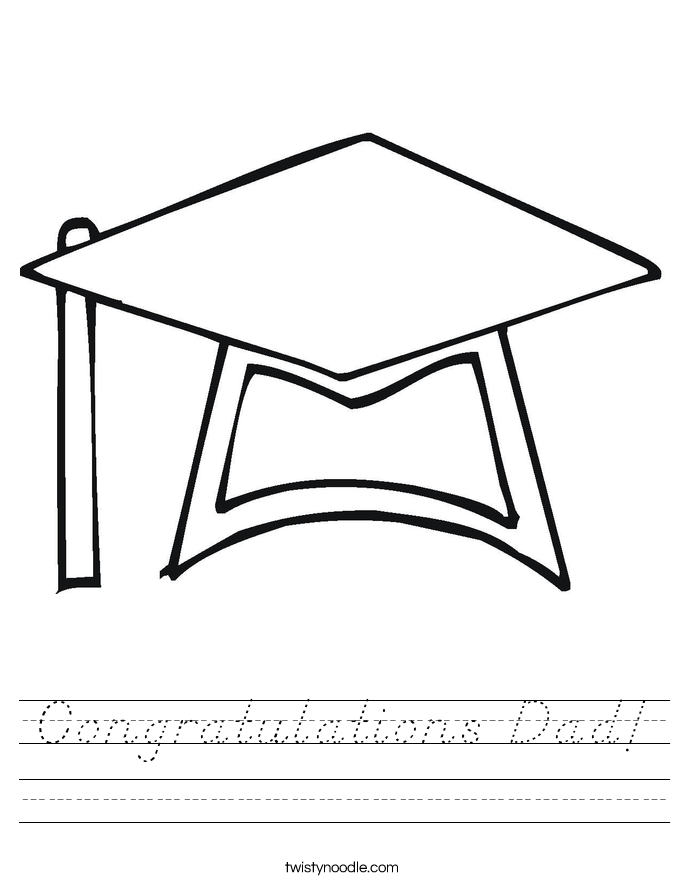 Congratulations Dad! Worksheet