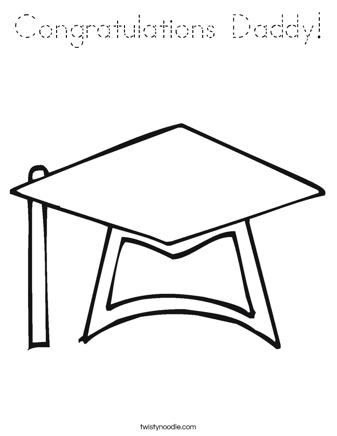 Congratulations Daddy! Coloring Page