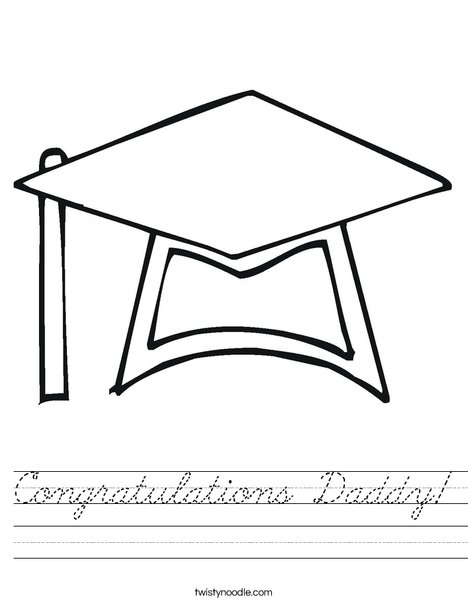 Graduation Cap Worksheet