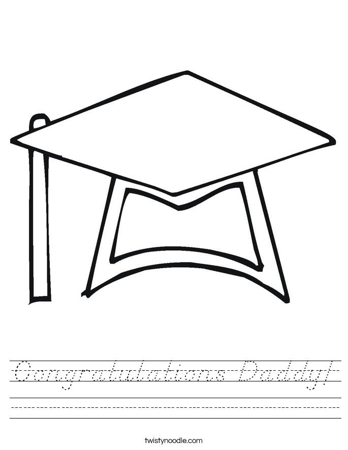 Congratulations Daddy! Worksheet