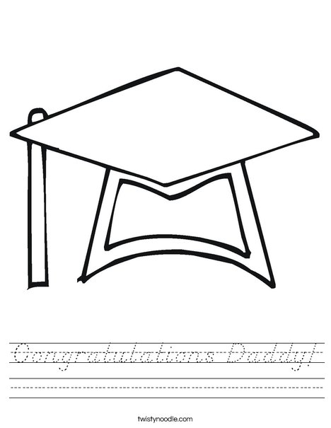 Graduation Cap Worksheet