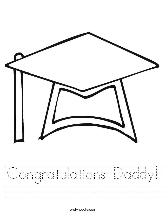 Congratulations Daddy! Worksheet