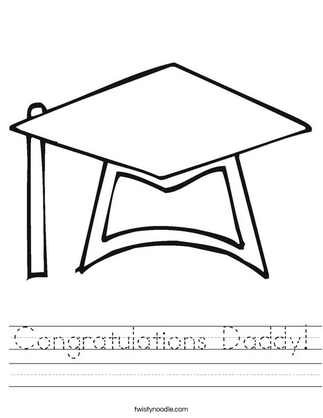 Graduation Cap Worksheet