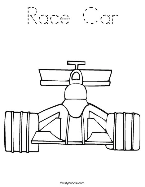Race Car Coloring Page