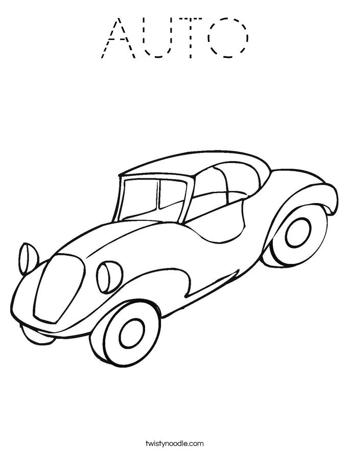 AUTO Coloring Page