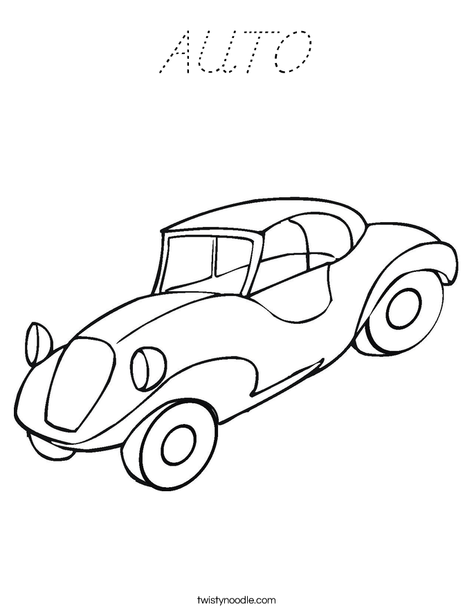 AUTO Coloring Page