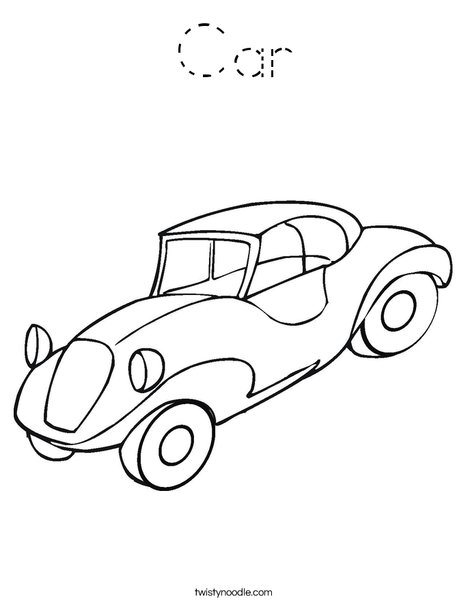 Automobile Coloring Page
