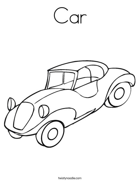 Automobile Coloring Page