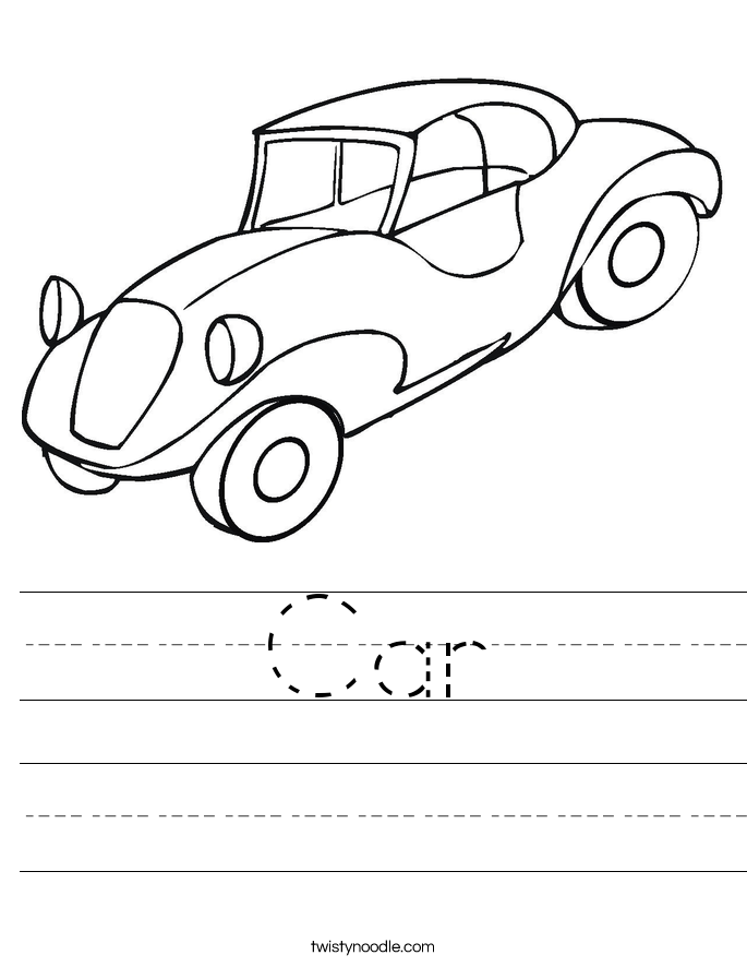 Car Worksheet