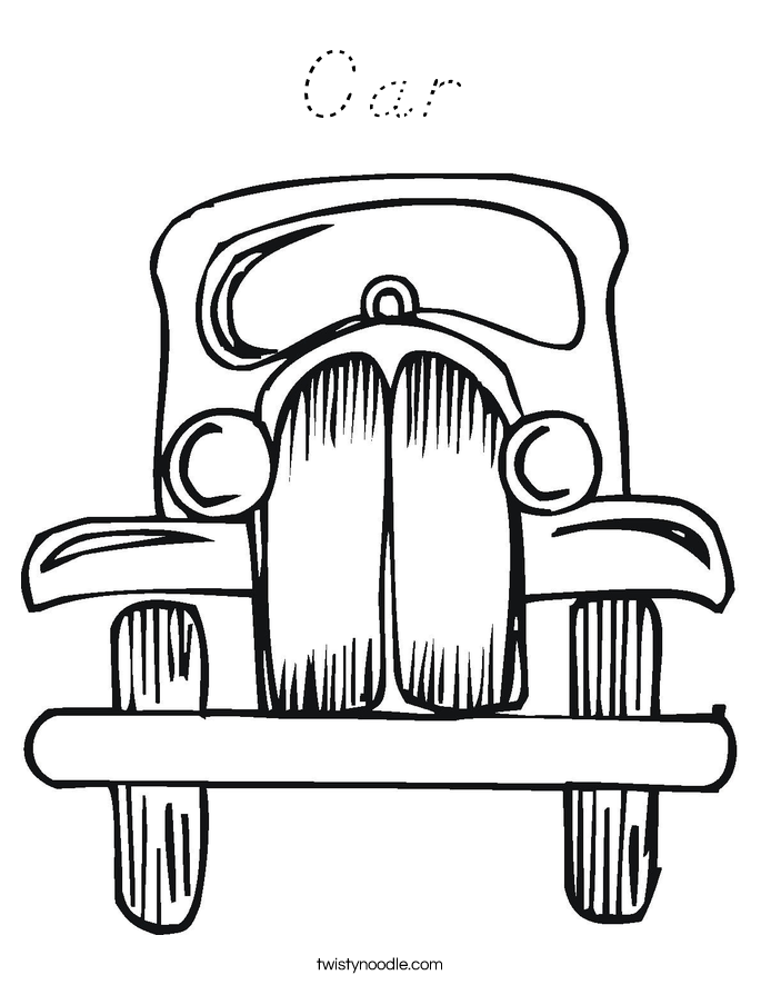 Car Coloring Page