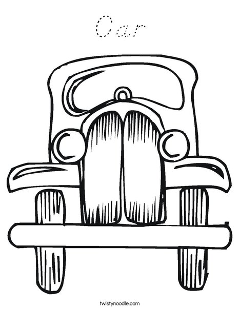 Old Fashioned Car Coloring Page