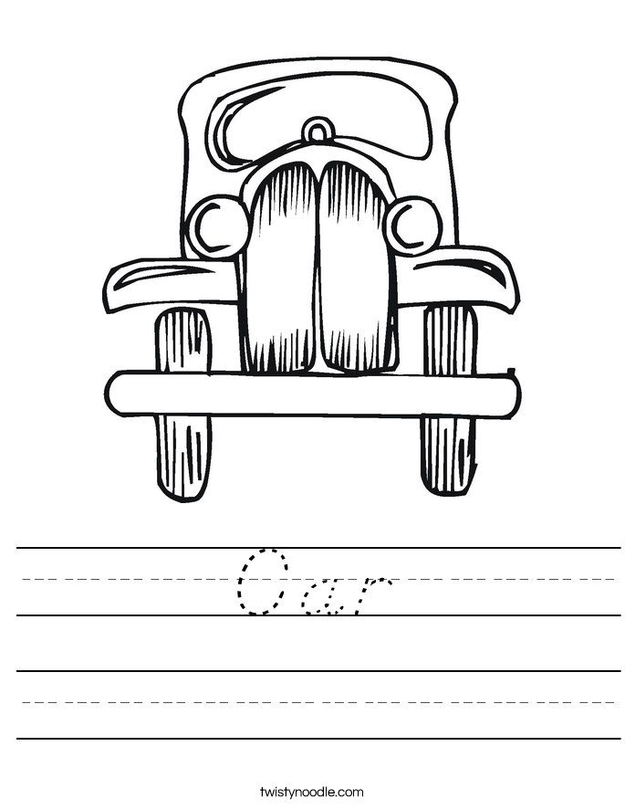 Car Worksheet
