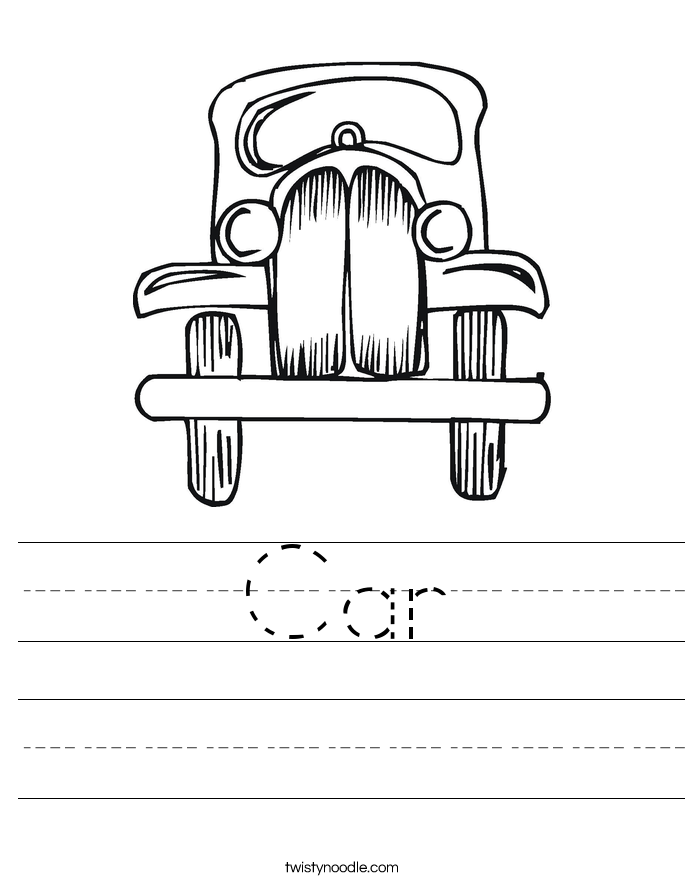 Car Worksheet