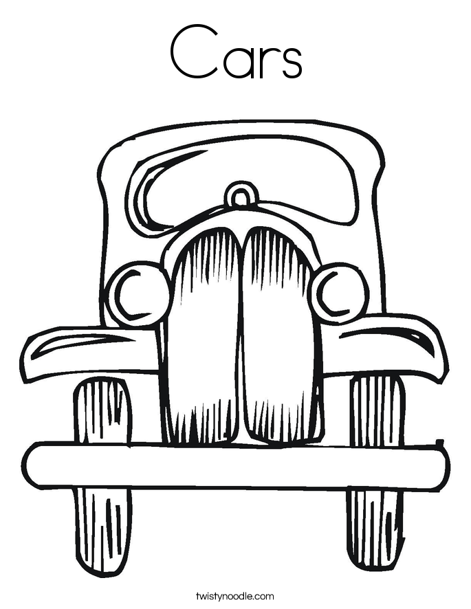 Cars Coloring Page