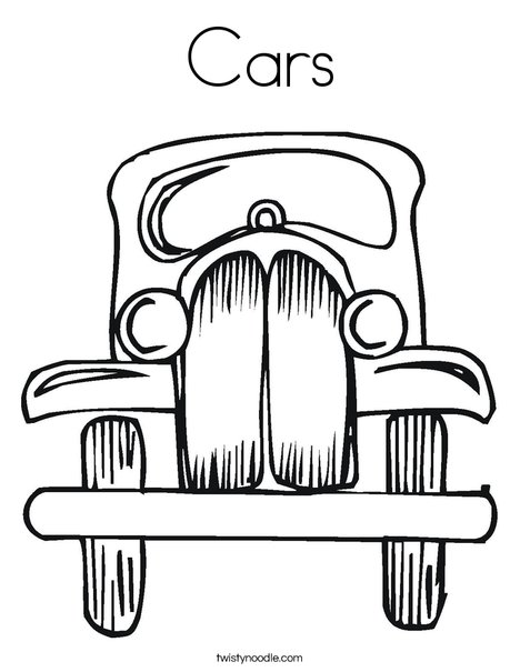 Old Fashioned Car Coloring Page