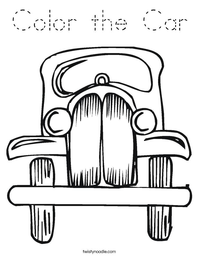 Color the Car Coloring Page