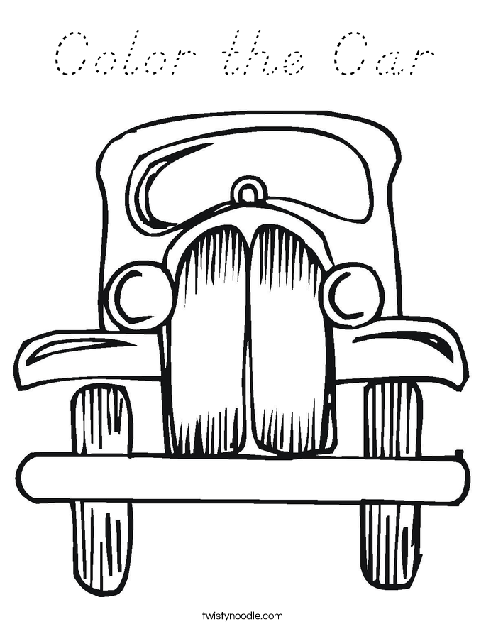 Color the Car Coloring Page