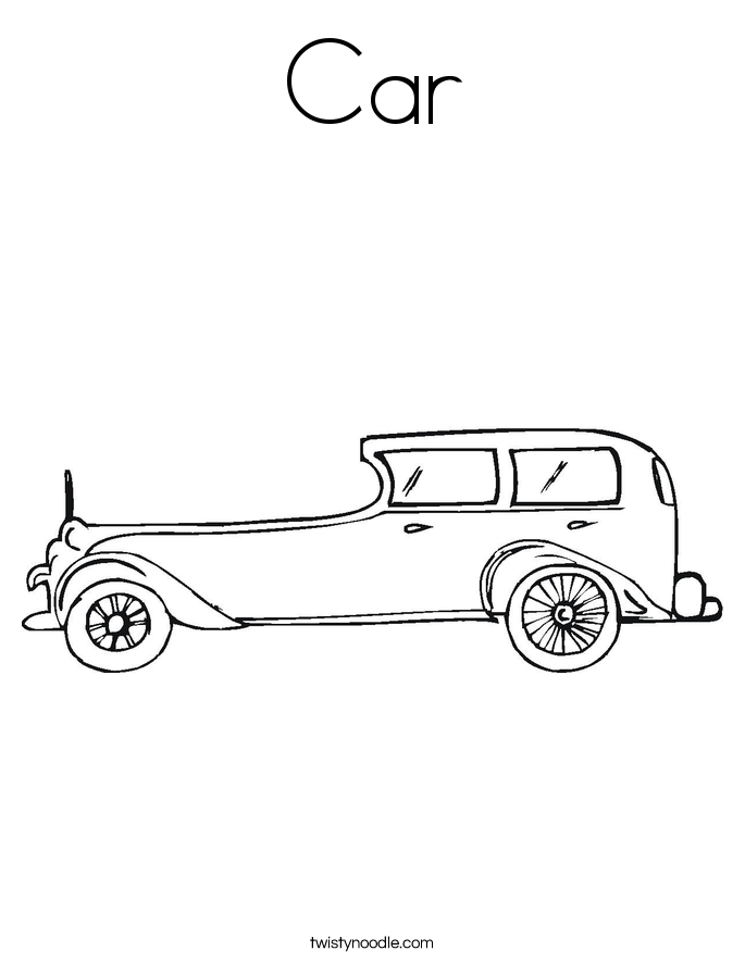 Car Coloring Page
