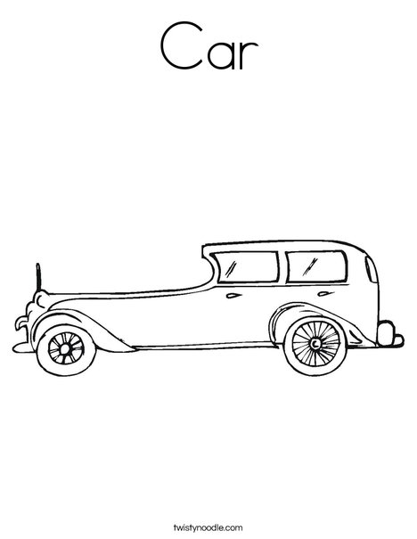 Car Coloring Page