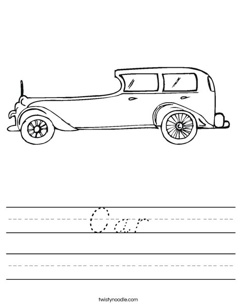 Car Worksheet