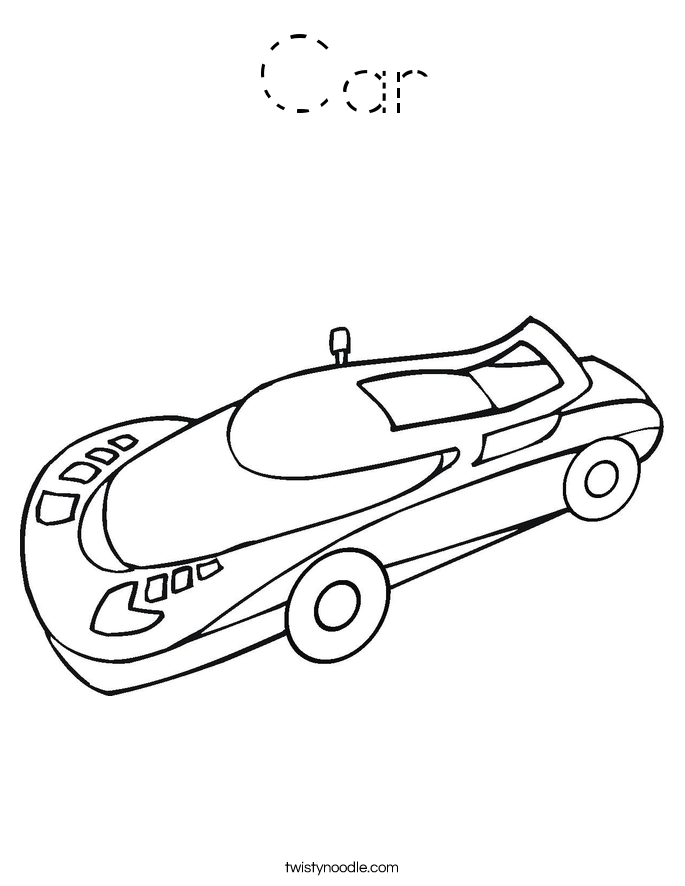 Car Coloring Page