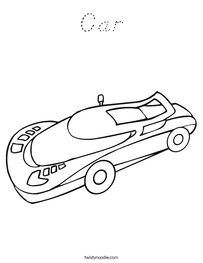 Car Coloring Page