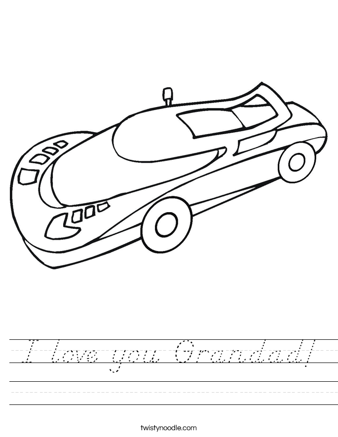 I love you Grandad! Worksheet