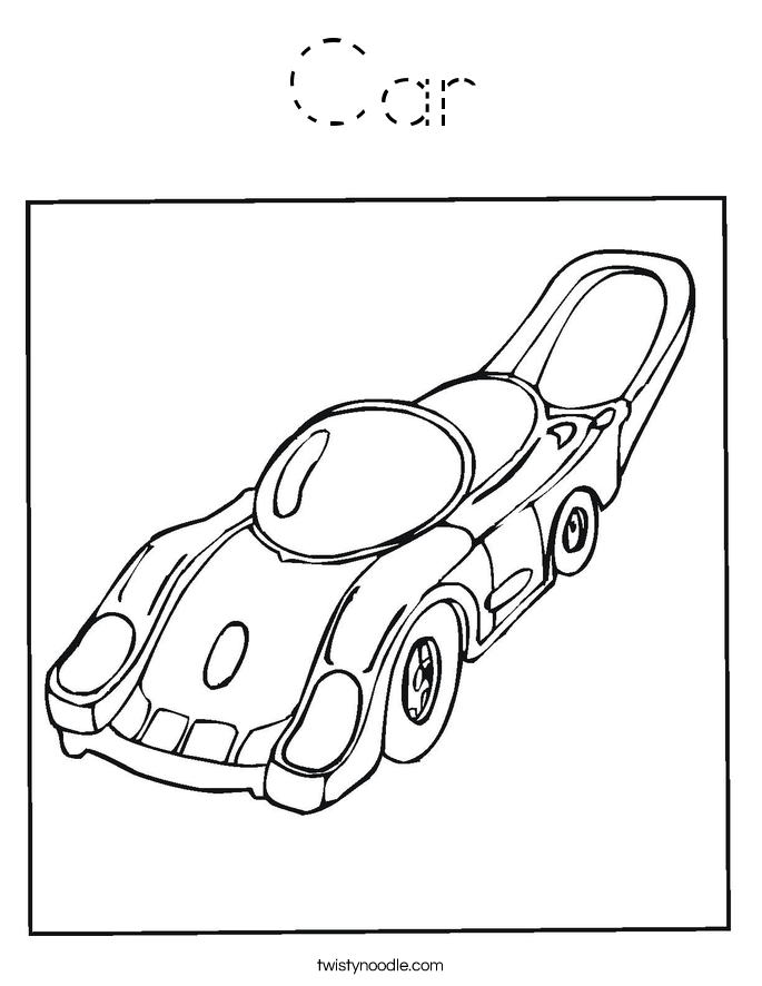 Car Coloring Page