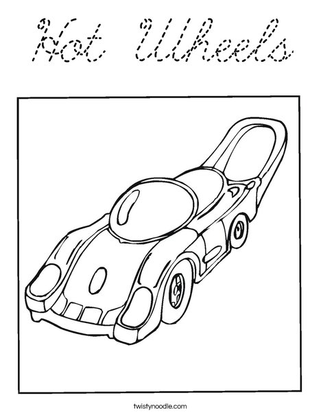 Motor Car Coloring Page