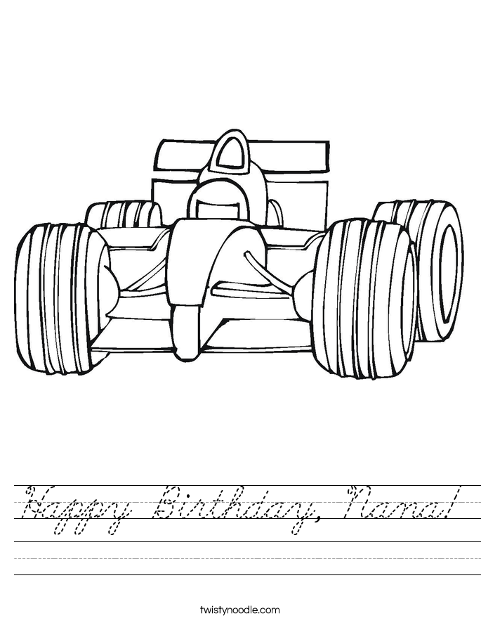 Happy Birthday, Nana! Worksheet