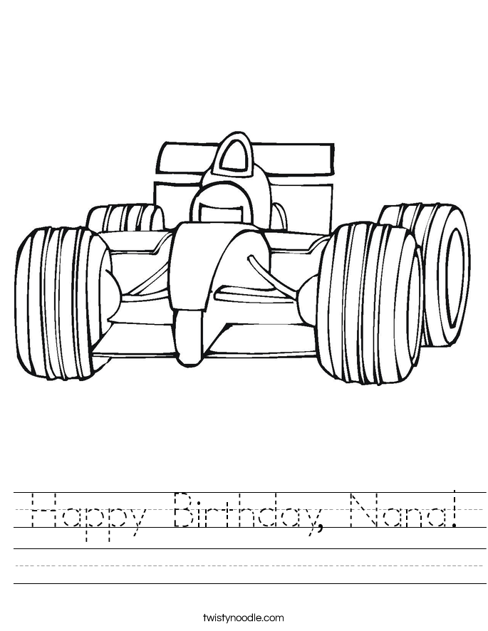 Happy Birthday, Nana! Worksheet