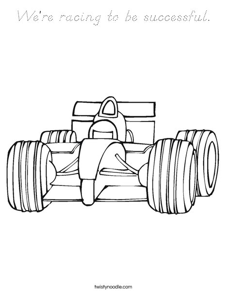 Fast Car Coloring Page
