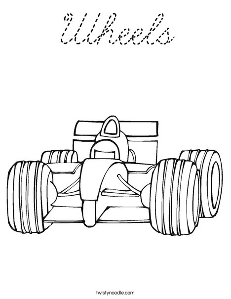 Fast Car Coloring Page