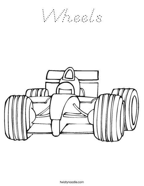 Fast Car Coloring Page