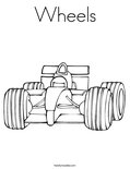 Wheels Coloring Page