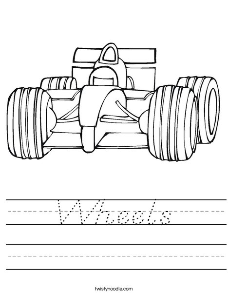 Fast Car Worksheet